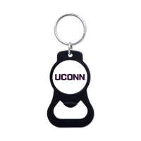 UConn Huskies Black Bottle Opener Key Ring