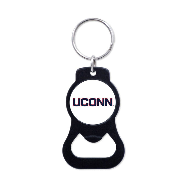 UConn Huskies Black Bottle Opener Key Ring