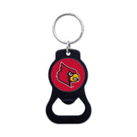 Louisville Cardinals Black Bottle Opener Key Ring
