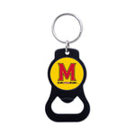Maryland Terrapins Black Bottle Opener Key Ring