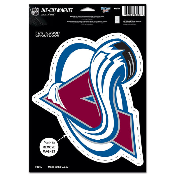 Colorado Avalanche Die Cut Logo Magnet 6.25" x 9"