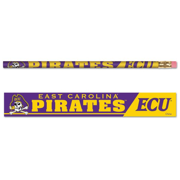 Wholesale-East Carolina Pirates Pencil 6-pack