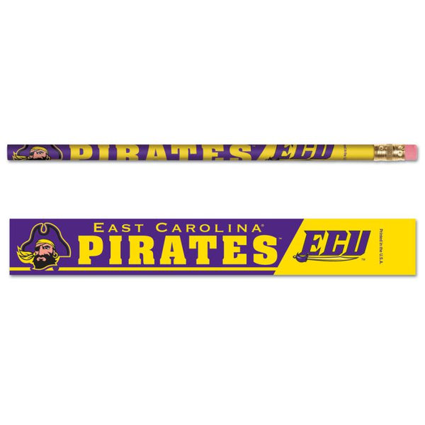 Wholesale-East Carolina Pirates Pencil 6-pack