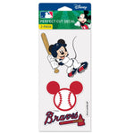 Atlanta Braves / Disney Perfect Cut Decal Set of Two 4"x4"