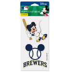 Milwaukee Brewers / Disney Mickey Mouse Perfect Cut Decal One 4"x8" Decal
