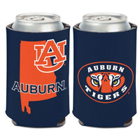 Wholesale-Auburn Tigers STATE SHAPE Can Cooler 12 oz.