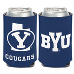 Wholesale-Brigham Young Cougars STATE SHAPE Can Cooler 12 oz.