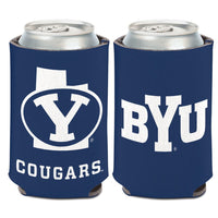 Brigham Young Cougars STATE SHAPE Can Cooler 12 oz.
