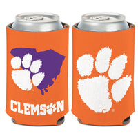 Clemson Tigers STATE SHAPE Can Cooler 12 oz.