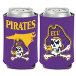 Wholesale-East Carolina Pirates STATE SHAPE Can Cooler 12 oz.