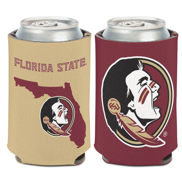 Wholesale-Florida State Seminoles STATE SHAPE Can Cooler 12 oz.