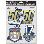Los Angeles Dodgers PLAYERS CHOICE DIAMOND CLUB(R) Multi Use 3 Fan Pack Shohei Ohtani