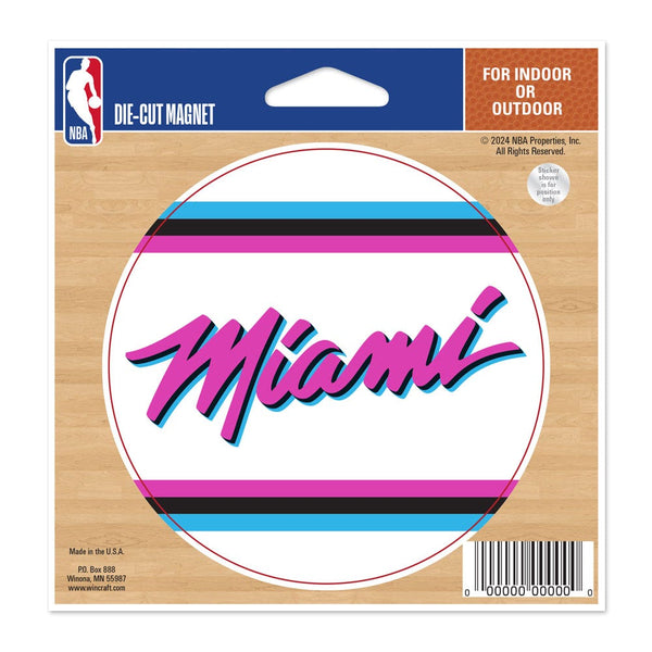 Miami Heat / City Edition Die Cut Magnet 4.5" x 6"