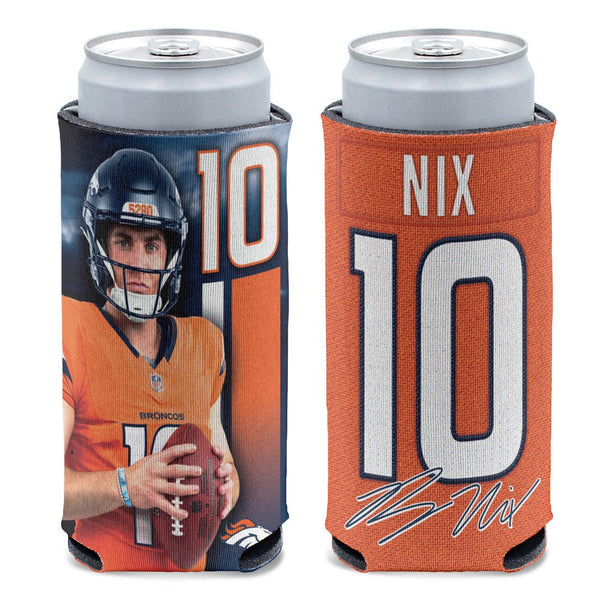 Denver Broncos 12 oz Slim Can Cooler Bo Nix