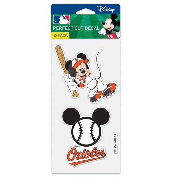 Baltimore Orioles / Disney Perfect Cut Decal Set of Two 4"x4"