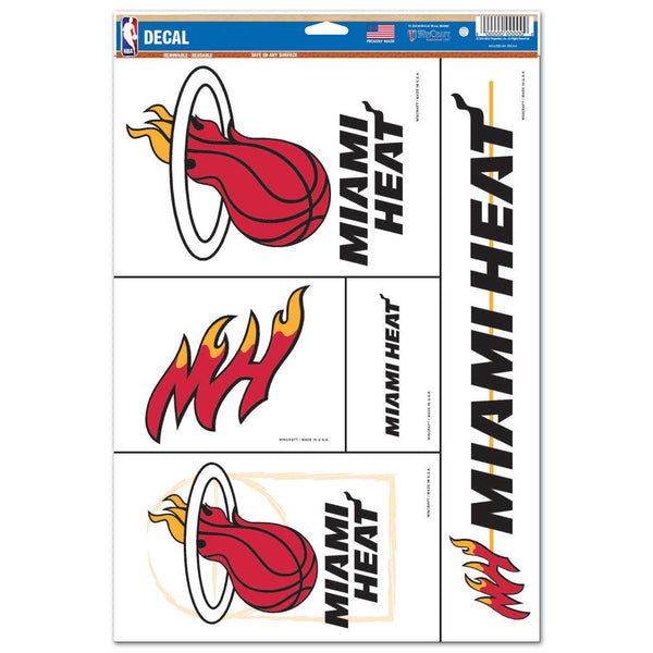 Miami Heat Multi Use Decal 11" x 17"