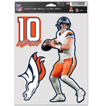 Denver Broncos Multi Use 3 FAN DECAL Bo Nix