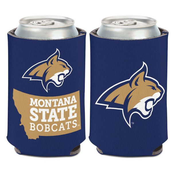 Wholesale-Montana State Bobcats STATE SHAPE Can Cooler 12 oz.