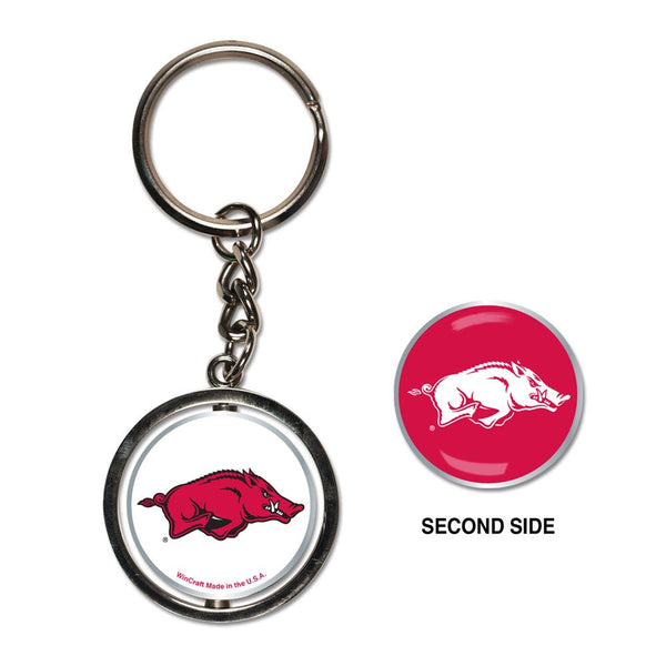 Arkansas Razorbacks Spinner Key Ring