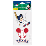 Texas Rangers / Disney Perfect Cut Decal Set of Two 4"x4"