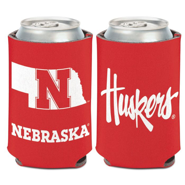 Wholesale-Nebraska Cornhuskers STATE SHAPE Can Cooler 12 oz.