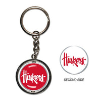 Wholesale-Nebraska Cornhuskers Spinner Key Ring