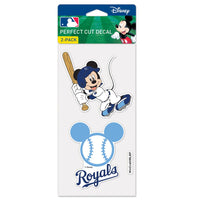 Kansas City Royals / Disney Perfect Cut Decal Set of Two 4"x4"