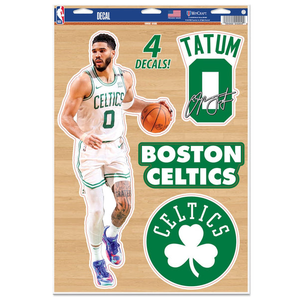 Boston Celtics Multi-Use Decal 11" x 17" Jayson Tatum