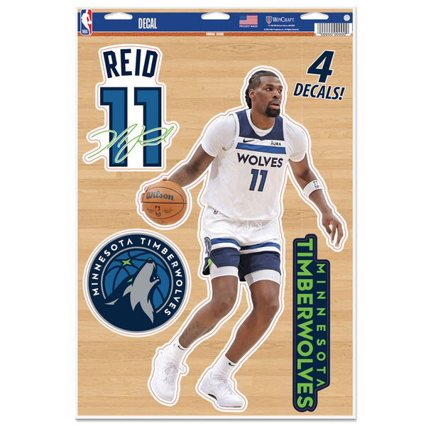 Minnesota Timberwolves Multi-Use Decal 11" x 17" Naz Reid
