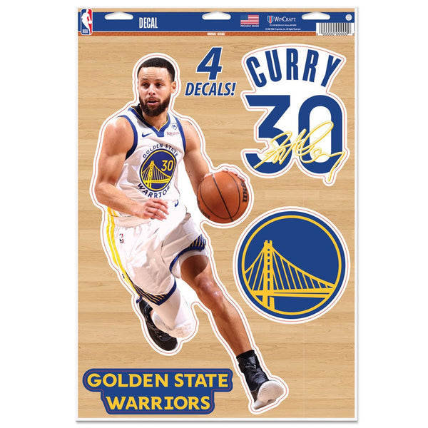 Golden State Warriors Multi-Use Decal 11" x 17" Stephen Curry