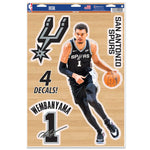 San Antonio Spurs Multi-Use Decal 11" x 17" Victor Wembanyama