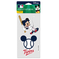 Minnesota Twins Perfect Cut Decal Set of two 4"x4"