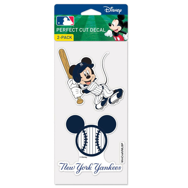 New York Yankees / Disney Perfect Cut Decal Set of Two 4"x4"