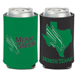 Wholesale-North Texas Mean Green STATE SHAPE Can Cooler 12 oz.