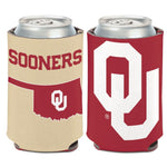 Wholesale-Oklahoma Sooners STATE SHAPE Can Cooler 12 oz.