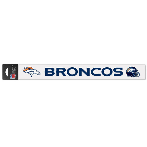 Denver Broncos Perfect Cut Decals 2" x 17"