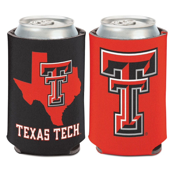Texas Tech Red Raiders STATE SHAPE Can Cooler 12 oz.