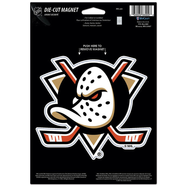 Anaheim Ducks Die Cut Logo Magnet 6.25" x 9"