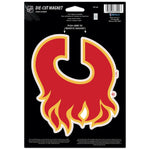 Calgary Flames Die Cut Logo Magnet 6.25" x 9"