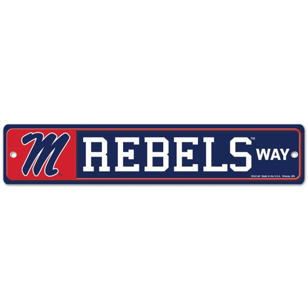 Wholesale-Ole Miss Rebels Street / Zone Sign 3.75" X 19"