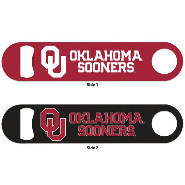 Wholesale-Oklahoma Sooners Metal Bottle Opener 2 Sided