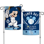 Tampa Bay Rays / Disney Mickey Mouse Garden Flags 2 sided 12.5" x 18"