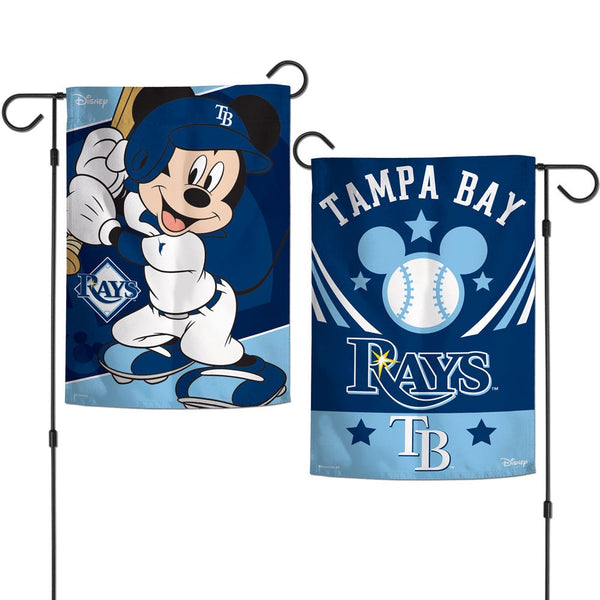 Tampa Bay Rays / Disney Mickey Mouse Garden Flags 2 sided 12.5" x 18"