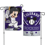 Colorado Rockies / Disney Mickey Mouse Garden Flags 2 sided 12.5" x 18"