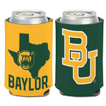 Baylor Bears STATE SHAPE Can Cooler 12 oz.