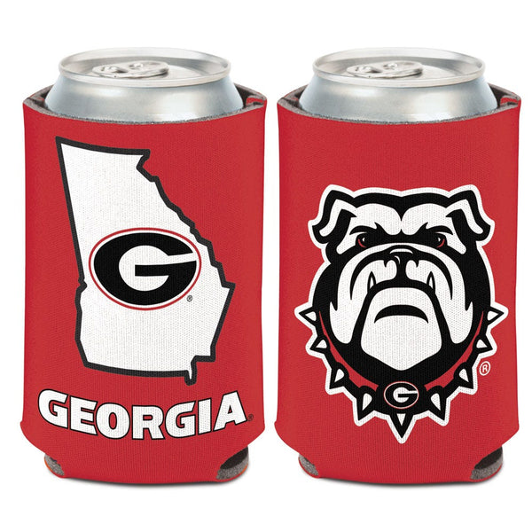 Georgia Bulldogs STATE SHAPE Can Cooler 12 oz.