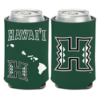 Hawaii Warriors STATE SHAPE Can Cooler 12 oz.