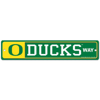 Oregon Ducks Street / Zone Sign 3.75"x19"