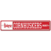 Wholesale-Nebraska Cornhuskers Street / Zone Sign 3.75" x 19"