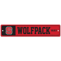 NC State Wolfpack Street / Zone Sign 3.75" x 19"